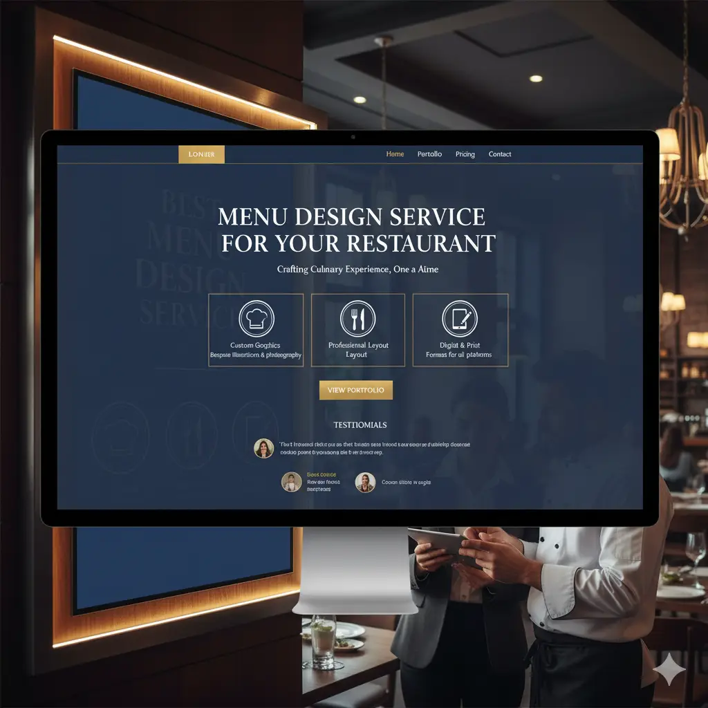 Perfect Menu Design Service